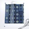 Moon Phase Shibori Style Dark Indigo Abstract Polka Dots Custom Pre-pasted Wallpaper by Spoonflower Pre-Pasted Wallpaper 2FT Wide